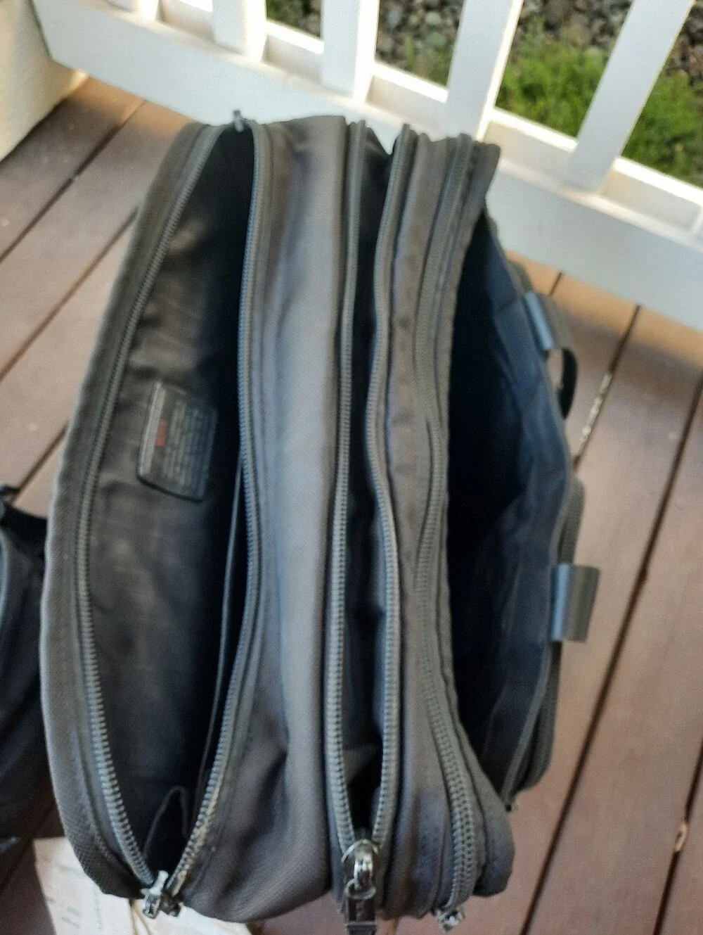 2 TUMI ALPA T-PASS Black Travel Backpack and Briefcase Set -